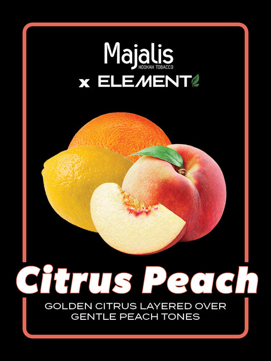 Majalis x Element Black Series Citrus Peach Tobacco